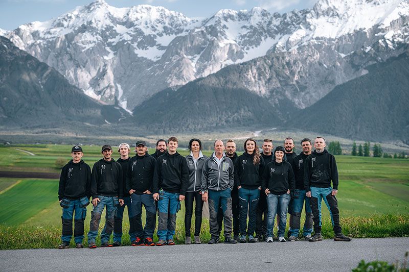 Das Team der Spenglerei Schöpf in Mieming